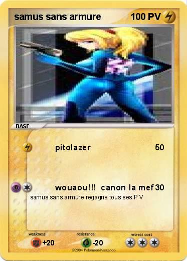 Pokemon samus sans armure