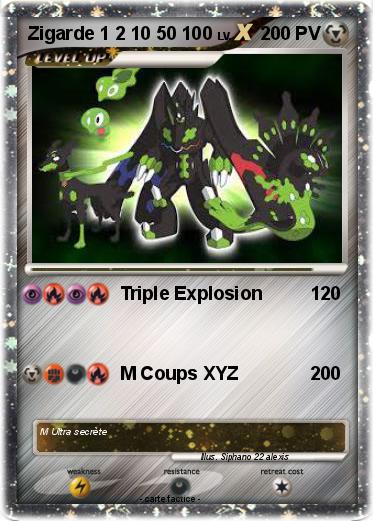 Pokemon Zigarde 1 2 10 50 100