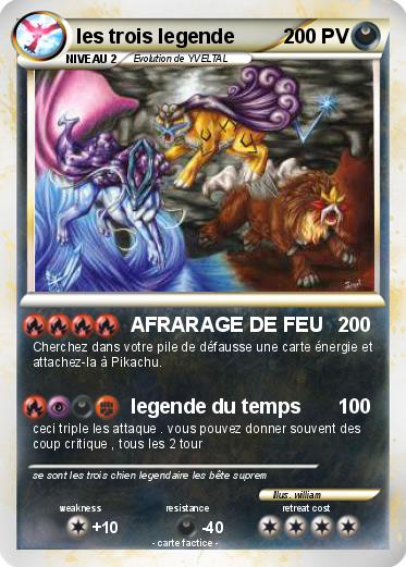 Pokemon les trois legende