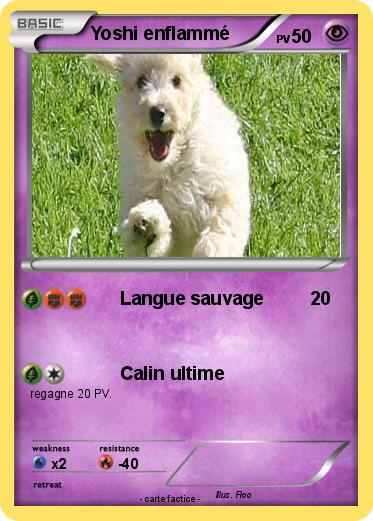 Pokemon Yoshi enflammé