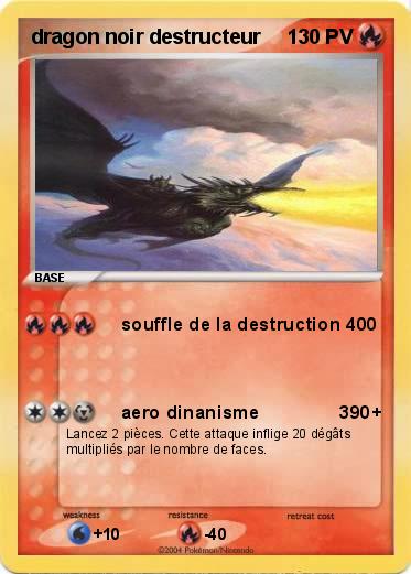 Pokemon dragon noir destructeur