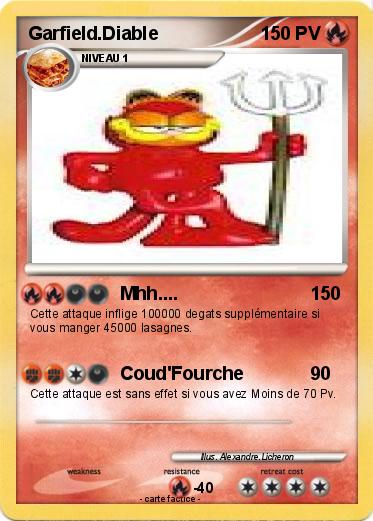 Pokemon Garfield.Diable