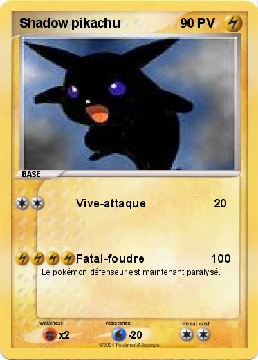 Pokemon Shadow pikachu