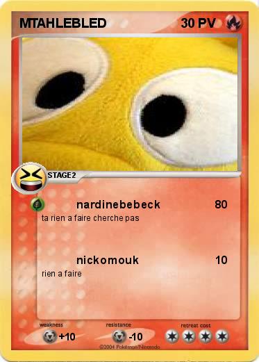 Pokemon MTAHLEBLED