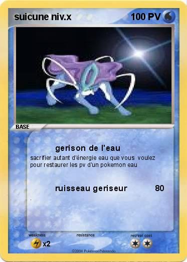 Pokemon suicune niv.x