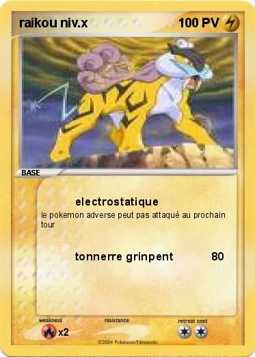 Pokemon raikou niv.x