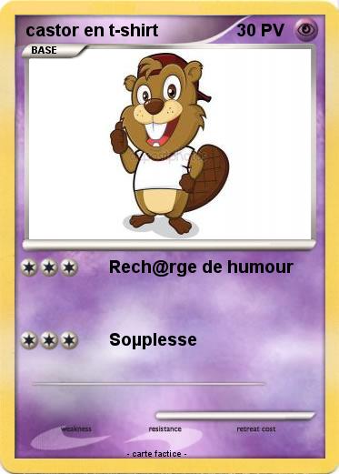 Pokemon castor en t-shirt