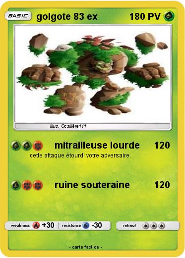 Pokemon golgote 83 ex