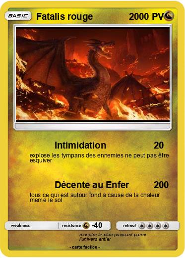 Pokemon Fatalis rouge