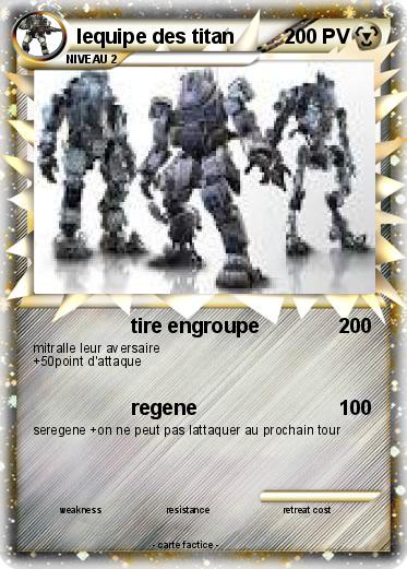 Pokemon lequipe des titan