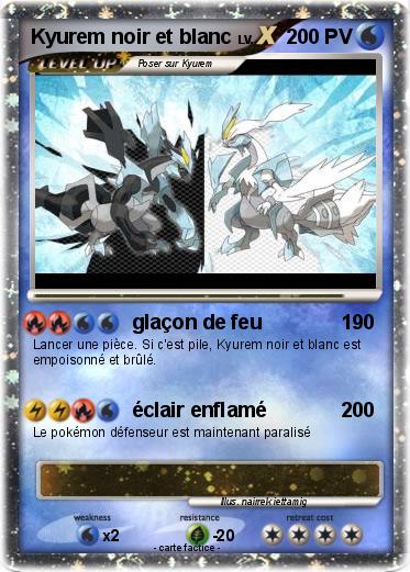 Pokemon Kyurem noir et blanc
