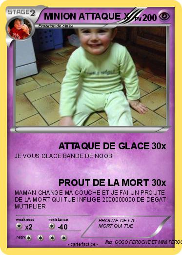 Pokemon MINION ATTAQUE X