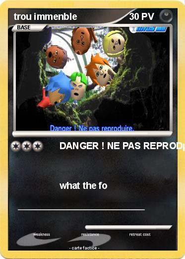 Pokemon trou immenble