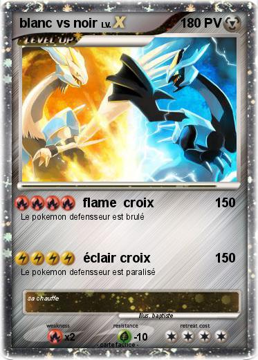 Pokemon blanc vs noir