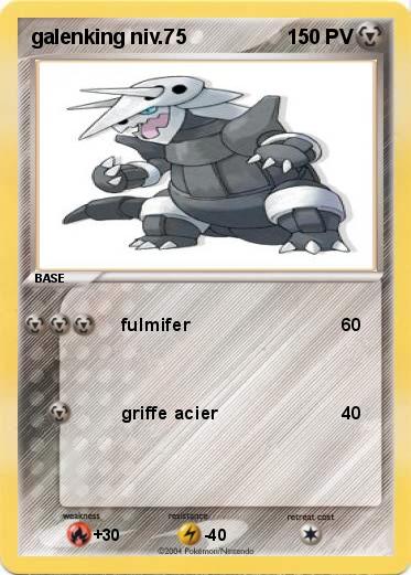 Pokemon galenking niv.75