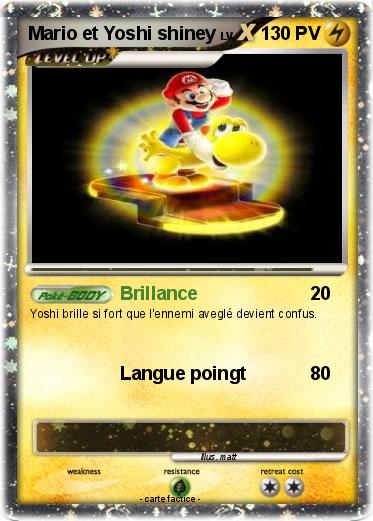 Pokemon Mario et Yoshi shiney