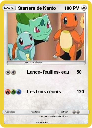 Pokemon Starters de Kanto