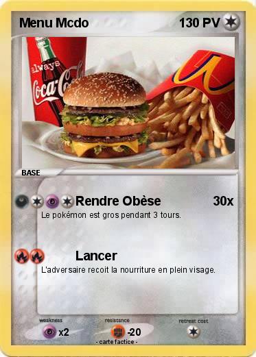 Pokemon Menu Mcdo