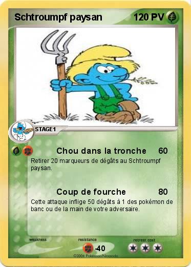 Pokemon Schtroumpf paysan                                  
