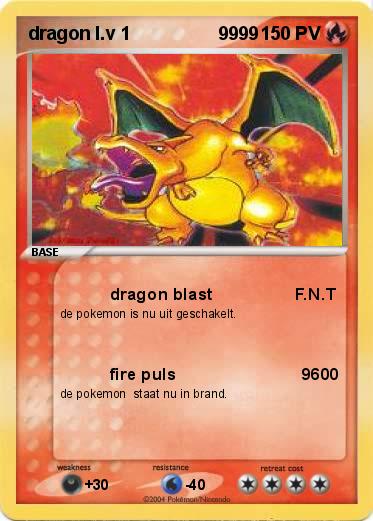 Pokemon dragon l.v 1                 9999