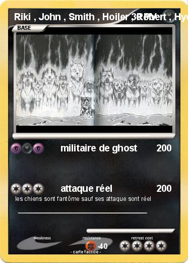 Pokemon Riki , John , Smith , Hoiler , Robert , Hyena , Terry , Rocca , Benizakura , Théosakura , Akatora , Chutora , Bill , Darko , Fiacre , Riku , Blanco , Hermann , Toube , Missile , Jet , Rouge , Blue , Kevin , Gaétan , Sabrina , Vincent , Bernard , Thomas 