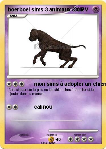 Pokemon boerboel sims 3 animaux & cie