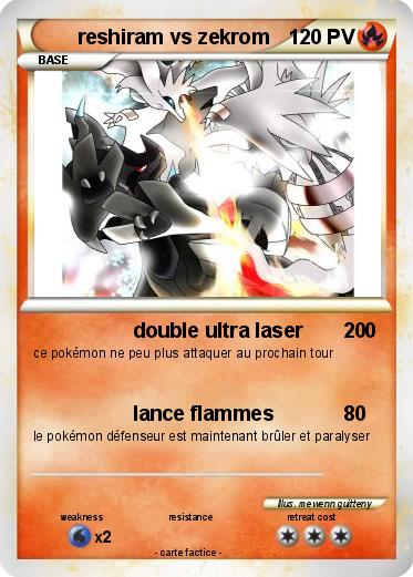 Pokemon reshiram vs zekrom