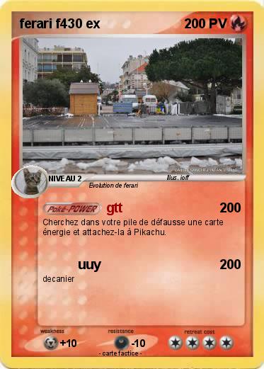 Pokemon ferari f430 ex