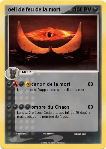 Pokemon oeil de feu de la mort