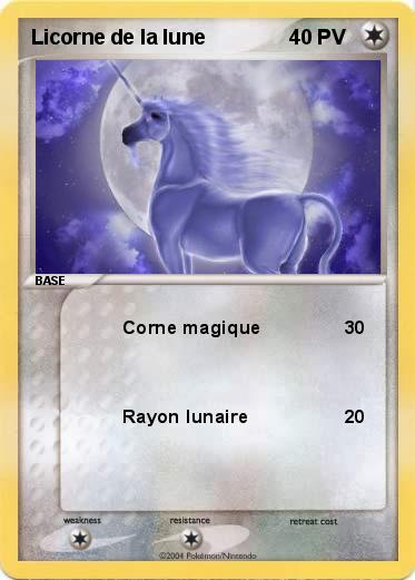 Pokemon Licorne de la lune