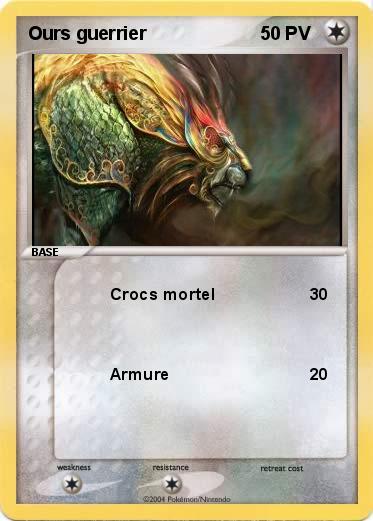Pokemon Ours guerrier