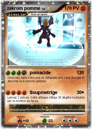Pokemon zekrom pomme