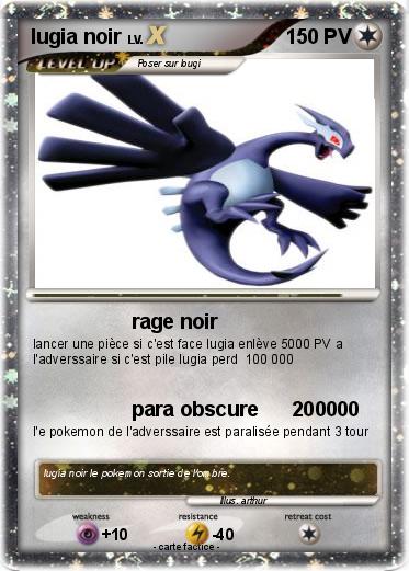 Pokemon lugia noir