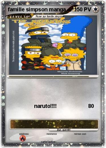Pokemon famille simpson manga
