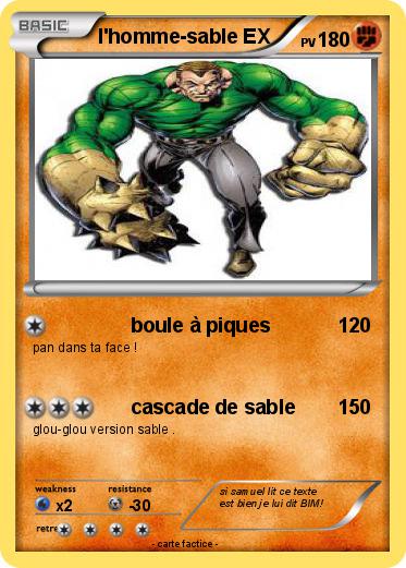 Pokemon l'homme-sable EX