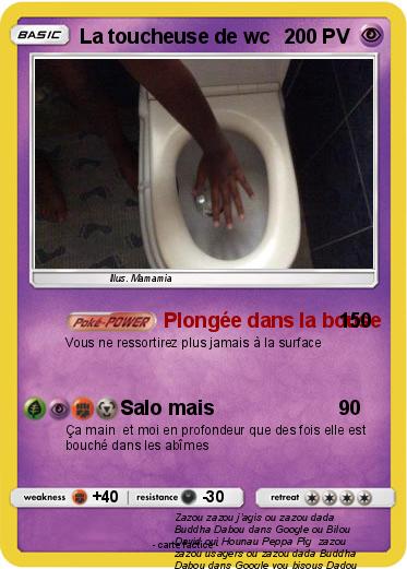 Pokemon La toucheuse de wc