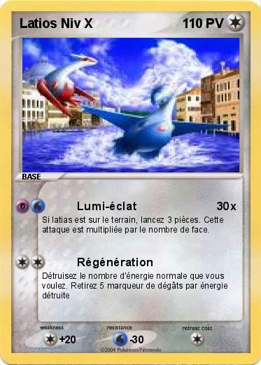 Pokemon Latios Niv X