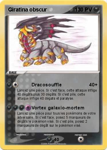 Pokemon Giratina obscur