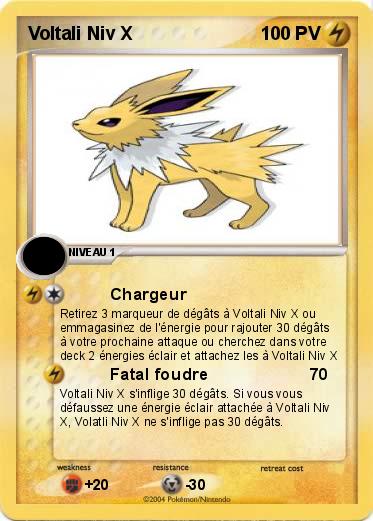 Pokemon Voltali Niv X