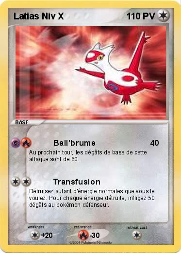 Pokemon Latias Niv X
