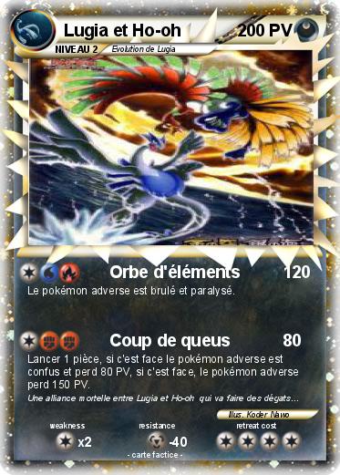 Pokemon Lugia et Ho-oh