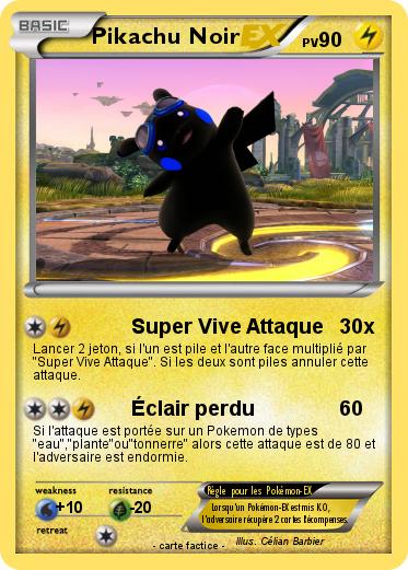 Pokemon Pikachu Noir