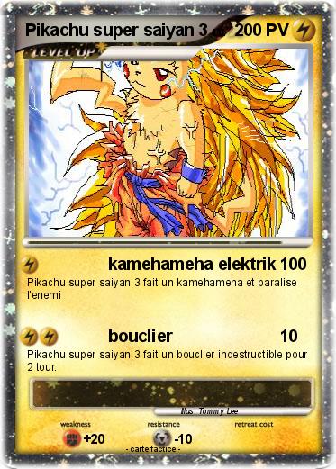 Pokemon Pikachu super saiyan 3