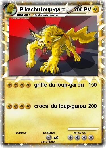 Pokemon Pikachu loup-garou