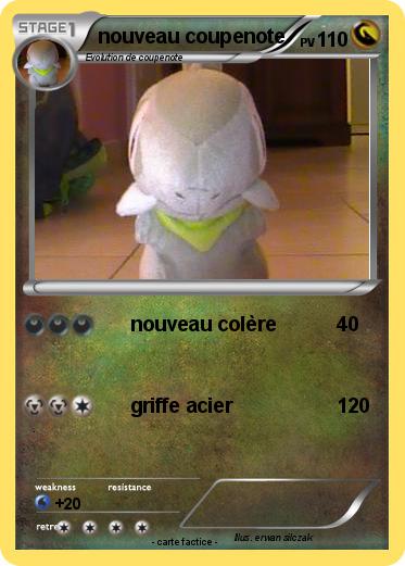 Pokemon nouveau coupenote