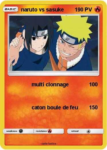 Pokemon naruto vs sasuke