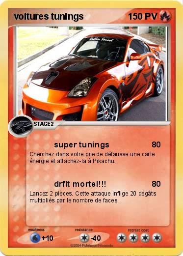 Pokemon voitures tunings