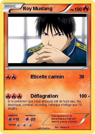 Pokemon Roy Mustang