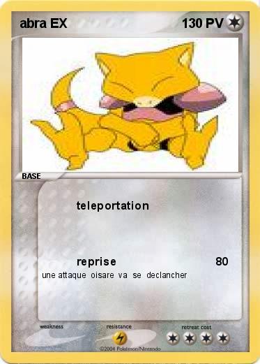 Pokemon abra EX