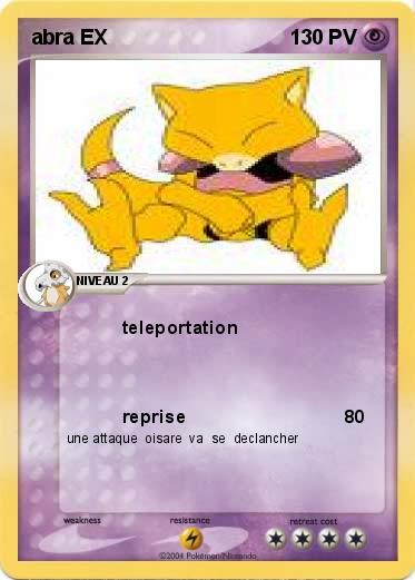 Pokemon abra EX